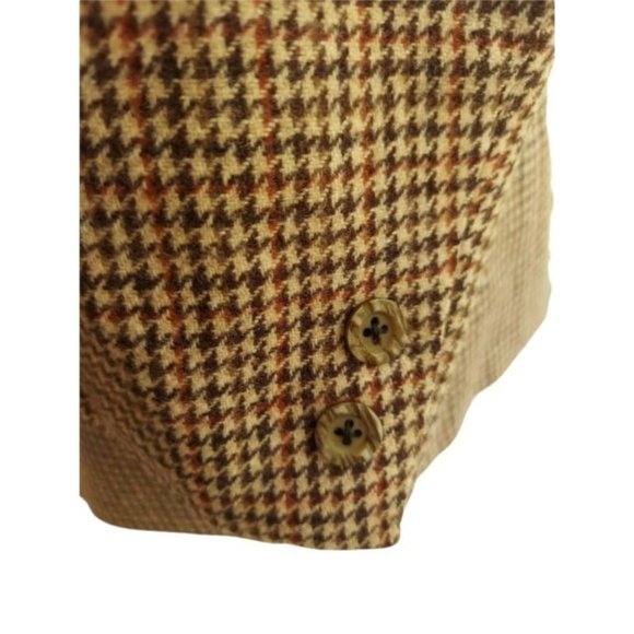 VTG HART, SCHAFFNER, & MARX Houndstooth Sport Coat Jacket Size 44 Regular? USA - Picture 7 of 12